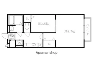 セゾンNOIX【1階】の間取り