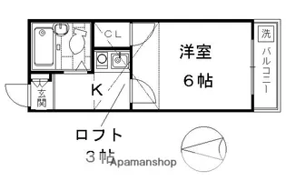 KOZY3番館【1階】の間取り