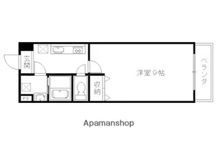 エリーフラッツ桂南【4階】の間取り