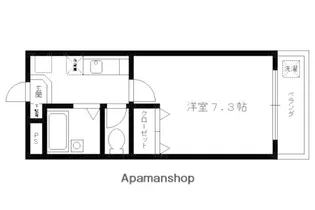 ハウスリーク381【205号室】の間取り