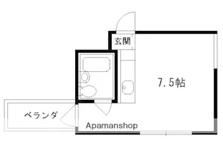 柑泉堂ビル【6階】の間取り