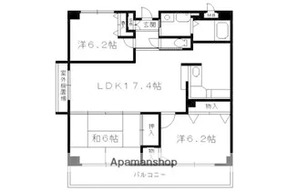 サンパティックぜん【2階】の間取り