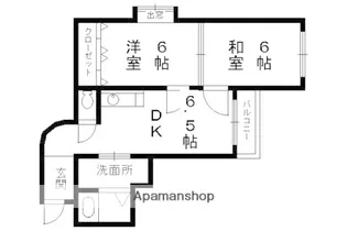 第19長栄サウスヴィラ桂川【2階】の間取り
