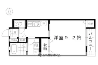 ベルリード六条【2階】の間取り