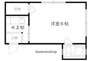 ヴィラ中島町【2階】の間取り
