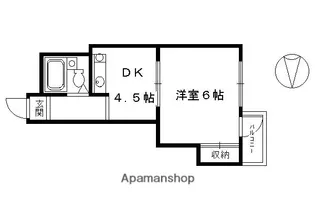 福野マンション【401号室】の間取り