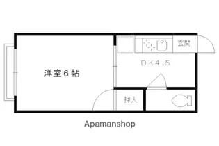北川アパート【101号室】の間取り