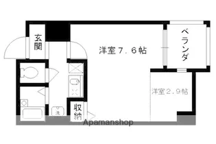 ラポール壱番堂【402号室】の間取り