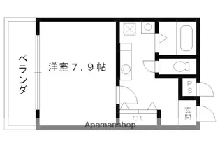 コーポ安田【301号室】の間取り