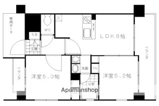 エステムプラザ京都御所ノ内REGIA【3階】の間取り