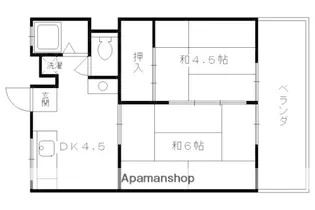コーポ石原【1階】の間取り