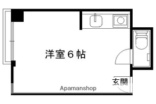 河原町フラット【2F8号室】の間取り