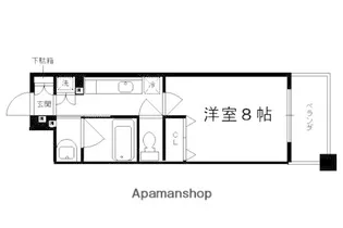 【分譲】アスヴェル京都東山五条【404号室】の間取り