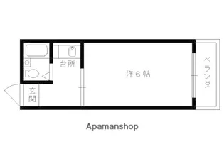 京都33GENDOU【101号室】の間取り