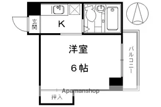 サンロイヤル五条大橋【305号室】の間取り