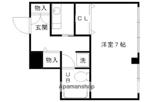 明輝マンションF棟【3階】の間取り