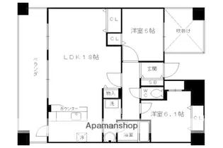 パデシオン 京都駅北【904号室】の間取り