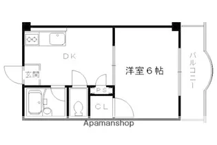 セイル吉祥院【206号室】の間取り