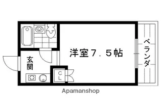 ハウス東【1階】の間取り
