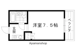 ハウス東【1階】の間取り