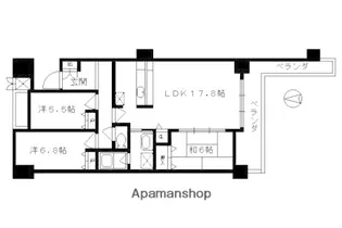 パデシオン京都駅前【807号室】の間取り
