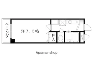 シャンバーグ東山【3階】の間取り