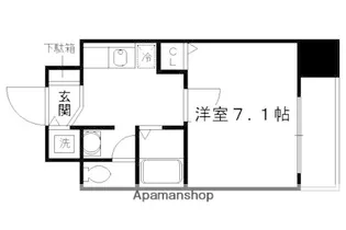スワンズ京都五条大宮【7階】の間取り