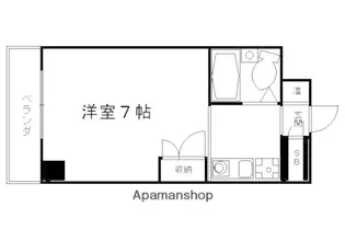 シャングリラ・ダイヤモンドビルディング【3階】の間取り