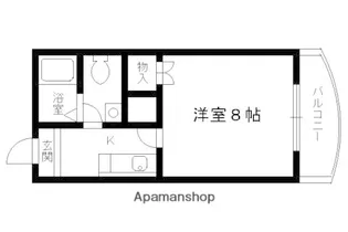 ベルシェ西ノ内【3階】の間取り