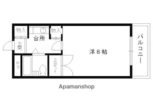 サンフェスタ東福寺(A・B棟)【3階】の間取り
