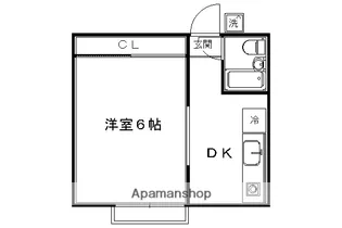 1Kの間取り画像