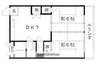 シャトー春日【3階】の間取り