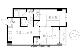 ORYZA東寺【407号室】の間取り