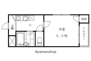 コーポ大仏【2階】の間取り