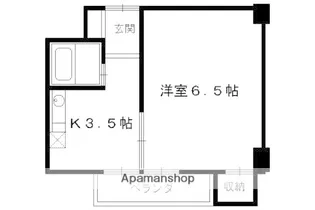 1Kの間取り画像