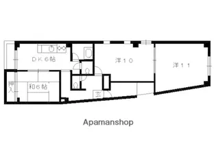 アサヒマンション【2階】の間取り