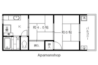 富家マンション【2階】の間取り