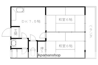 タナカマンション【3階】の間取り