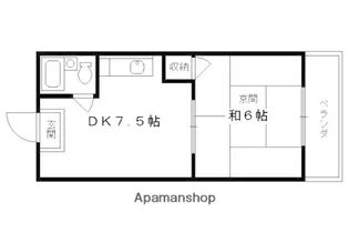 パル・コートKIYOYASU【2階】の間取り