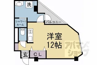 1Rの間取り画像