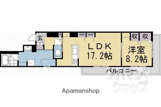 シャーメゾン華【3階】の間取り