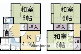 京都府向日市森本町上森本【一戸建】の間取り