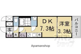 プレサンス十条凛華【423号室】の間取り