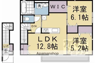 アムール京都梅小路【2階】の間取り