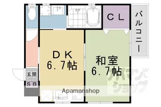 ヴィラ光【202号室】の間取り