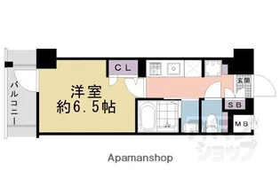 ジオエント四条大宮【4階】の間取り