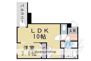 ジーメゾン山科ジュミエ【2階】の間取り