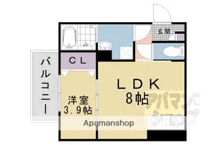 ジーメゾン山科ジュミエ【2階】の間取り