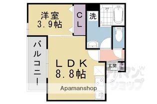 ジーメゾン山科ジュミエ【2階】の間取り