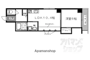 シャルマンビル【2B号室】の間取り